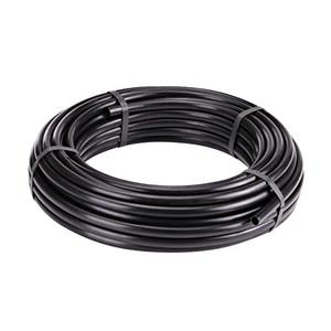 Raindrip 052010P 1/ 2 in. Drip Irrigation Supply Tubing, 100 ft., for Emitters, Irrigation Parts, and Drip Systems, Black Polythyrene
