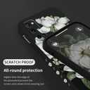 for Samsung Galaxy S20 Case Creative Flower Pattern Design Dropproof Slim Protective for Galaxy S20 Phone Cover 6.2 inch-Cotton Black