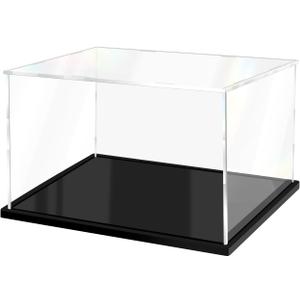Acrylic Display Case for Collectibles Assemble Clear Display Case for Figures Alternative Glass Boxes for Lego Doll Statues Home Storage(12x8x8 inch; 30x20x20 cm)