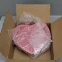 3 Pcs Heart Shaped Snack Box with Lid Mixed Size 12oz 30oz 64oz Snackle Container Stainless Steel Cake Fruit Dessert Food Storage Box Reusable Love Lunch Bento for Picnic Office(semi-sealed)