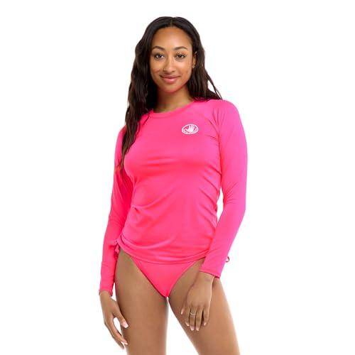 Body Glove Women's Standard Sleek Long Sleeve Rashguard with UPF 50, Bubble Gum Medium Body Glove Women's Standard Sleek Long Sleeve Rashguard with UPF 50, Bubble Gum Medium