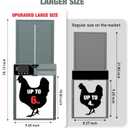 Large Automatic Chicken Coop Door, Solar Powered with Upgraded 4000mAh Battery, Light Sensor, Timer, Remote & Manual Control, Anti-Pinch Safety Auto Door for Chickens, Ducks & Geese, Blue