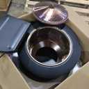 TIKI Patio Fire Pit Bundle  25-Inch Smokeless Wood Burning Outdoor Fire Pit for Backyard, Patio, Deck & Garden with Removable Ash Pan, Stand & Weather-Resistant Cover  Modern Black Stainless Steel