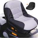 Deluxe Waterproof Riding Lawn Mower Seat Cover Compatible with Husqvarna,Universal Tractor Seat Cover (Medium)