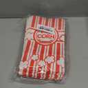 50 Pcs Flat Bottom Popcorn Bags, 2 oz Paper Popcorn Bags for Family Movie Night Baseball Themed Carnival Christmas Birthday Party