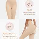 RISSCAN Fleece Lined Tights for Women Warm Control Top Pantyhose High Waist Thermal leggings Stirrup Footed Tights (L)