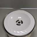 Gardner Pet Dog Bowls 1 Gallon (3.85L) Stainless Steel No Spill Water Bowl, Slow Water Feeder Metal Dog Bowls, Spill Proof Water Dispenser for Large Dogs, Promotes Healthy Hydration (White)