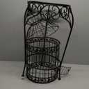 Deco 79 Vintage Metal Free-Standing Birdcage, 14" x 14" x 47", Black