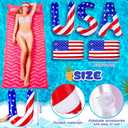 JellyArch 5 Pcs 20'' Patriotic Inflatable Pool Floats Red White and Blue USA Letter & Flag Decorations 4th of July Pool Toys for Adults 250th Anniversary Memorial Day Independence Day Summer Party
