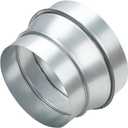 A-KARCK Air Duct Reducer 7" to 6", Round Duct Adapter Galvanized Steel for Inline Ventilation System, Connect Pipe with Duct Fan or Dryer Vent