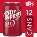 Dr Pepper Soda, 12 fl oz cans, 12 pack (EXP 01/12/26)