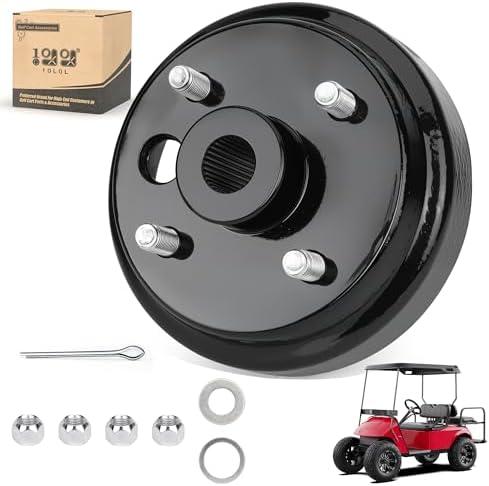 10L0L Golf Cart Brake Drum Assembly, 30 Teeth Spline 1 Inch Large Hole Brake Hub Replacement for EZGO 4 Cycle Gas 1991-Up TXT RXV Marathon Medalist Columbia, OEM# 21807-G1 21807G1 41843-94