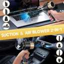 JONYJ Handheld Car Vacuum Cleaner, 16000PA Hand Held Vacuum Portable Cordless, 2 in 1 Air Duster and Vacuum Cleaner with LED Light, Multi-Nozzles, 120W High Power Mini Vacuum for Home, Pet, Office