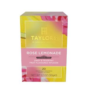 Taylors of Harrogate Rose Lemonade Herbal Tea Bags, 20ct (Pack of 1) (EXP 09/30/26)