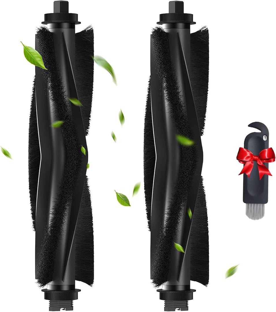 L60/L50 Replacement Roller Brush Kit for Eufy L60/L60 Hybrid/L60 SES/L50 SES/L50 Series Robot Vacuum, 2-Pack Multi-Surface Brushes with Cleaning Tool