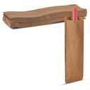 MT Products Brown Liquor Paper Bags Quart Size - 4.5" x 2.5" x 16" Great Used as a Liquor Bag or For Freshly Baked Goods - Case of 50