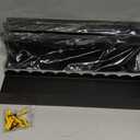 Nursery Book Shelves, 17 Inch Metal Floating Shelves for Wall 4 Pack, Scalloped Shelves, Wall Mounted Book Shelf for Kids Bedroom, Baby Room, Nursery Decor Black