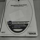 KOHLER K-4774-0 Brevia Elongated White Toilet Seat with Quick-Release Hinges And Quick-Attach Hardware For Easy Clean, White