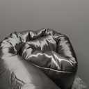 MR&HM Full Size Comforter Set Dark Grey, Reversible Satin Microfiber Comforter Set for All Seasons, 3 Pieces Non-Slip Silky Soft Bedding Sets with 1 Comforter (82"x86") and 2 Pillowcases (20"x26")