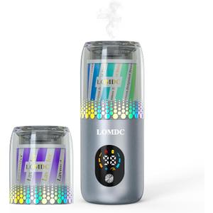 Waterless Essential Oil Diffuser, Portable Car Diffuser Battery Powered, Mini Scent Air Machine, Includes 2 Scent Replacement Pack, Suitable for Home, Hotel Room, Car, Office, Camping, etc.Y12B