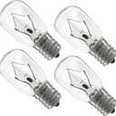 8206232A Light Bulbs for Whirlpool Microwave, 40w 125v E17 Microwave Light Bulbs Under Hood, Oven Light Bulb, High Temperatur Resistant, Pack of 4