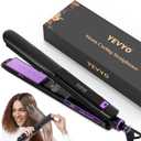 Steam Straighteners for Hair, Professional Salon Titanium Vapor Straightening Irons, High-end Salon Water Light Steam Flat Iron | 24 Hour Anti-frizz | Make Hair Smooth and Adds Shine, Black