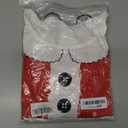 Women's Christmas Printed Tunic Dress Long Sleeve Crewneck Casual Costume Bodycon Dresses S-XXL (Red)