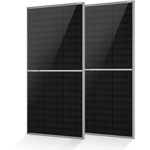 ECO-WORTHY N-Type 18BB Bifacial Solar Panels, 2PCS 195W 12 Volt Monocrystalline Solar Panel with 25% High Conversion Efficiency, Ideal for RV, Boat, Roof, Farm,Home & Off-Grid Applications
