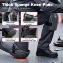 Kneeling Sitting Creeper with Chest Support, Rolling Knee Pads with Adjustable Seat & Tool Tray, 3-Inch Multi-Terrain Casters & Anti-Flip Protection for Tile Flooring, Auto Repair & Gardening