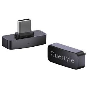 Questyle QCC Dongle Pro [MFi Certified] USBC Bluetooth Audio Adapter with LDAC,aptX Lossless&aptXAdaptive,Low Latency Bluetooth 5.4 Dongle for PS5,Wireless Lossless Transmitter for PC/Headphones