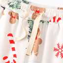 PATPAT Unisex Kids Plaid Pajama Pants Gingerbread 7-8 Years (White)
