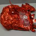 TONIFUL 30Pcs 18 Inch Red Heart Balloons Valentines Day Heart Shape Foil Mylar Balloons Decoration for Romantic Valentine's Day Wedding Bridal Shower Anniversary Engagement Party Supplies