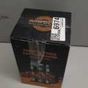 French Press Coffee Maker -34oz Classic Coffee Press Heat-resistant Borosilicate Glass Coffee Pot with 4-Level Disassemble Filters, Portable Cold Brew Coffee Maker for Travel Home(Dark Pewter)