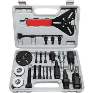 Air Conditioner Clutch Holding Tool Set A/C Compressor Clutch Remove Install Kit Compatible with GM Chevy Chrysler Subaru Volvo for 510 508 507 709 32C 25C 17C not fit F150 with F10 Compressor