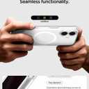 Spigen for iPhone 17 Case, Ultra Hybrid MagFit [TPU Covered Camera Control] [Anti-Yellowing] [Compatible with Magsafe] - Frost White