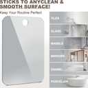 Shower Mirror Fogless for Shaving Anti-Fog Frameless Wall Hanging Makeup,11.81" L x 7.87" W,Darkgrey