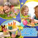 6PCS 3D Printed Animals with Eggs, Prefilled Egg with Articulated Rabbit Fidget Toys Inside, Party Favors, Classroom Prizes, Goodie Bag Fillers