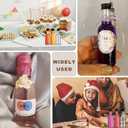 120 Pack 2 oz Mini Liquor Bottles, Plastic Spirit Bottles with Lables, Airtight Shot Bottle with Caps, Miniature Alcohol Bottle for Cocktail,Party Favors,Weddings