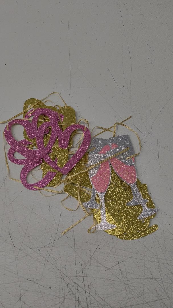Glitter Banner Birthday Party Decorations for Girls