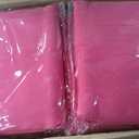 10 Pack Hot Pink Round Tablecloths 120 Inch, Circle Bulk Washable Linen Polyester Tablecloth, Table Cloth Cover for Wedding Buffet Party Banquet Reception Restaurant and Camping