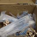 Asidrama 20 Pack 5 Inch(128mm) Brushed Brass Kitchen Cabinet Handles, Gold Cabinet Pulls Kitchen Cabinet Hardware for Cupboard Drawer Pulls (5" Hole Center)