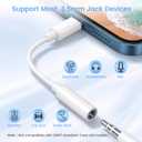 Apple MFi Certified Lightning to 3.5mm Headphone Jack Adapter 2 Pack with Microphone Hi-Fi Audio Dongle Aux Converter Cable with DAC Chip Earphones Adapter Compatible with iPhone 14/13/12/11/XR/8/7