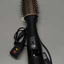 Nicebay Hair Dryer Brush, Blow Dryer Brush for Women Fast Styling, One Step Blowout Brush with Display Screen-Less Frizz, More Shine, Oval Ceramic Barrel, Negative Ion (Black&gold)