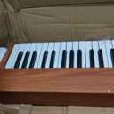 Donner DEP-1S Piano Keyboard 88 Keys, Beginner Digital Piano with 88 Key Velocity-Sensitive Keyboard, Record, Bluetooth, Chord, Bundle With Piano Stand, Piano Stickers, Sustain Pedal, Retro Wood Color