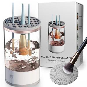 Electric Makeup Brush Cleaner, Makeup Brush Cleaner Machine, Make up Brush Cleaner Cleanser Machine, Automatic Makeup Brush Cleaner, Ideal For Traveling And Makeup Lovers For Professionals (white)