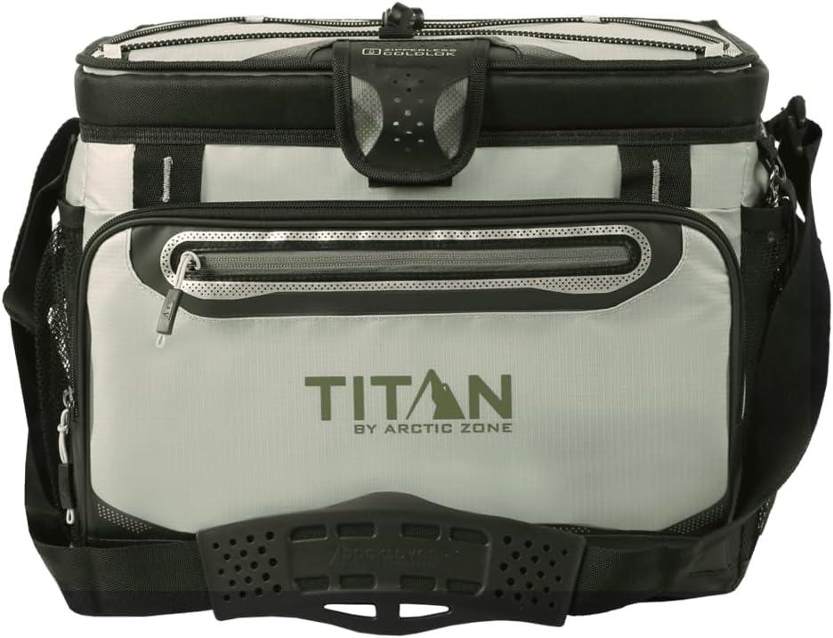 Titan by Arctic Zone Deep Freeze Cooler - Zipperless Hardbody Cooler - Deep Freeze Insulation, HardBody Liner, and SmartShelf, 30 Can