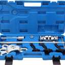 Rear Axle Bearing Puller Tool Kit, 8pcs Set Rear Axle Bearing Puller Bearing Remover Set with Slide Hammer Service Repair Kit with Carrying Case