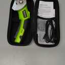 Cordless Electric Scissors,4V Rechargeable Electric Box Cutter for Cardboard, Heavy Duty Cardboard Cutter for Fabric, Rotary Cutter with LED Light for Crafts Leather, Plastic or Carpet, Green