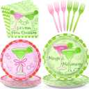 96Pcs Margs and Matrimony Bachelorette Party Decorations Fiesta Cocktail Plates and Napkins Sets Margarita Bachelorette Party Supplies for Mexican Cinco De Mayo Bridal Shower Favors Serves 24