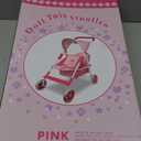 Anivia Baby Doll Collection Doll Stroller Heart Design Gifts for Toddlers and Girls Foldable Doll Stroller